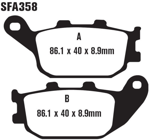 EBC SFA Double-H Sintered Brake Pads (SFA358HH)