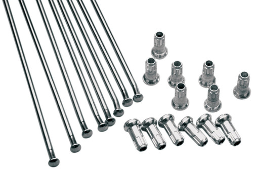 Excel Colorworks MX Front Spoke and Nipple Set Stainless 19 x 1.40 (XS0-11197)