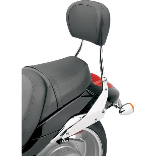 Cobra Round Short 14" Chrome Sissy Bar Backrest (02-8650)