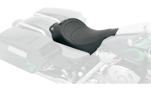 Drag Specialties Backrest Compatible Solo Seat | Mild Stitch (0801-0493)