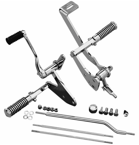 Drag Specialties Chrome Forward Controls w/Pegs '82-94/'99-00 FXR (DS-243485)