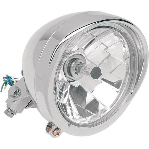 Drag Specialties 5 3/4'' headlight with built-in visor (DS-280095)