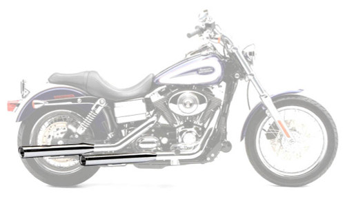 Cobra 3" Chrome Slip-On Mufflers w/Chrome Tips (6030)