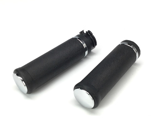Drag Specialties Hotop Designs Rubber Handlebar Grips w/Accent (0630-0747)