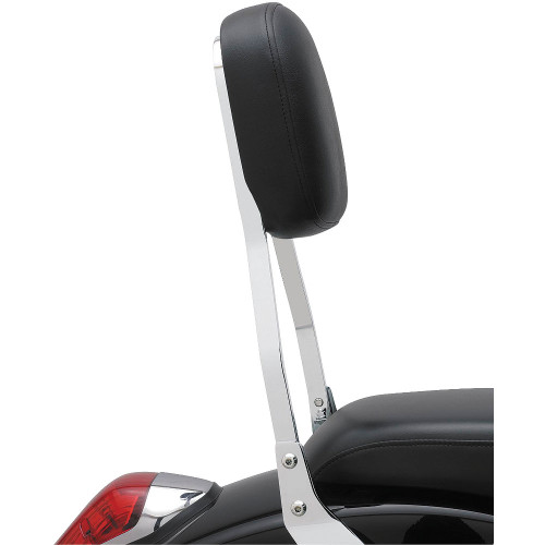 Cobra Square Standard 17" Chrome Sissy Bar Passenger Backrest (02-5111)
