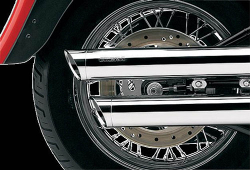 Cobra 3" Chrome Slip-On Mufflers w/Angled Tips (6000)