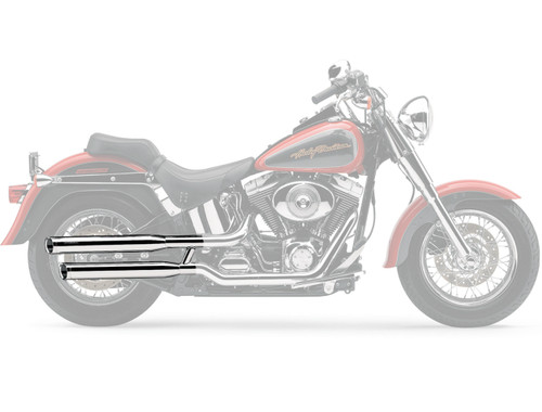 Cobra 3" Chrome Slip-On Mufflers w/Angled Tips (6000)