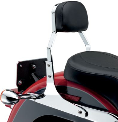 Cobra Square Mini 11" Chrome Sissy Bar Passenger Backrest (602-1102)
