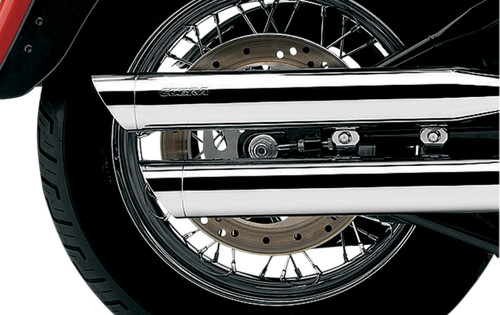 Cobra 3" Chrome Slip-On Mufflers w/Chrome Tips (6001)