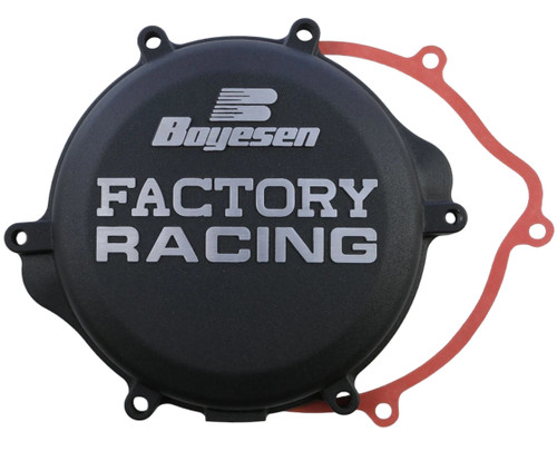 Boyesen Factory Clutch Cover | Black | 1998-2008 Suzuki RM125 (CC-21AB)