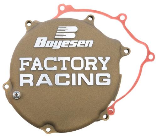 Boyesen Factory Clutch Cover | Magnesium | '03-07 Kawasaki KX125 (CC-11AM)