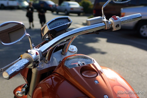 Baron Radius 1.25" Chrome Drag Handlebar (BA-7304-00)