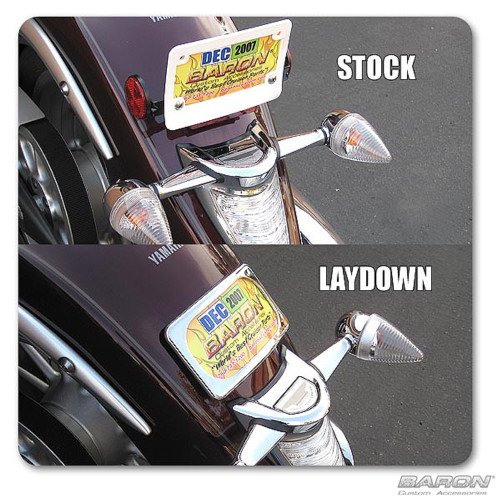 Baron Curved Chrome License Plate Kit (BA-3122-00)