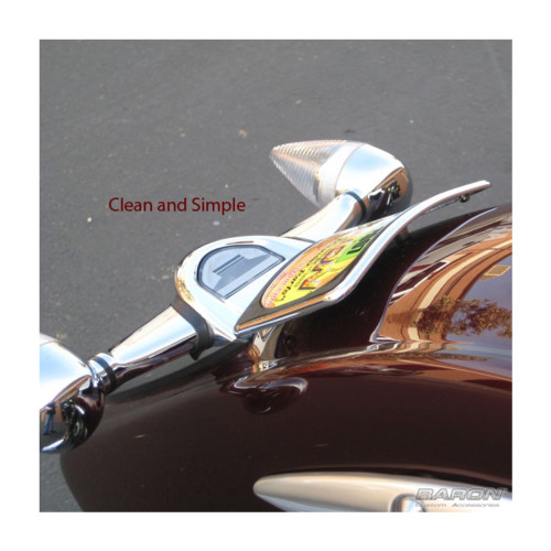 Baron Curved Chrome License Plate Kit (BA-3122-00)
