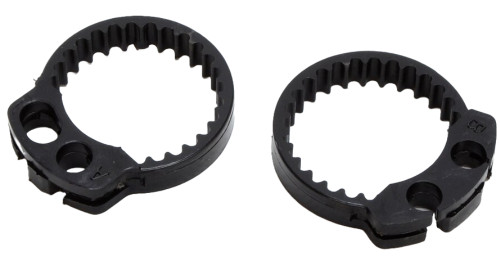 Avon Superbike 7/8" Air Cushioned Chrome/Black Grips (SB-AIR-90-CH)