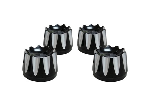 Avon Head Bolt Covers 4-pk Black Anodized Excalibur (HBC-304-ANO-EX)
