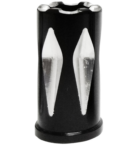 Avon Rival Black Anodized Valve Stem Cap (SVC-311-ANO-RIV)