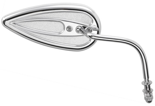 Arlen Ness Teardrop Forged Right Chrome Mirror (13-036)