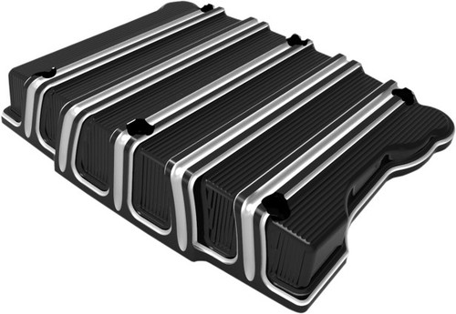 Arlen Ness 10-Gauge Black Billet Rocker Box Top Cover Set (18-253)