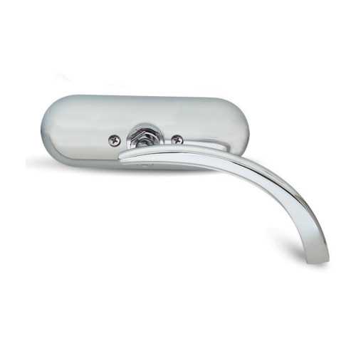 Arlen Ness Micro Mirror Mini Oval Chrome Right (13-407)