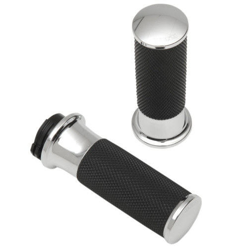 Arlen Ness Smooth Chrome Handlebar Grips (07-320)