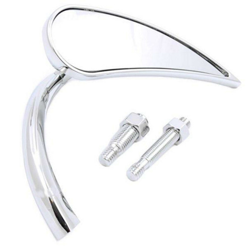 Arlen Ness Micro Rad II Chrome Teardrop Right Mirror (13-411)