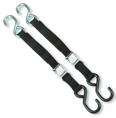 Ancra 1" x 66" Lite Cam Buckle Black Tie Downs 2pk (47295-10)