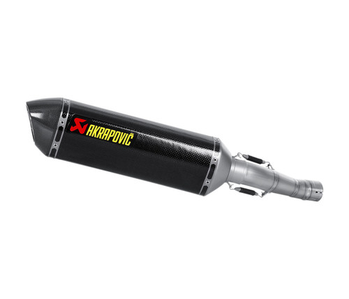 Akrapovic Carbon Oval Slip-On Muffler w/Slash-Cut Cap (S-S6SO8-HZC)