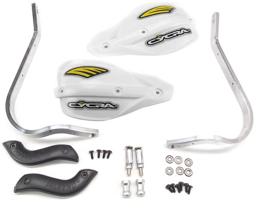 Cycra Pro Bend White Handguard Alloy Bar Pack Kit (1CYC-7500-42)