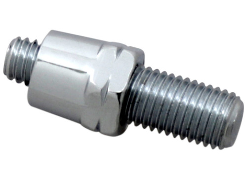 Drag Specialties Chrome Left-Hand Thread Yamaha Mirror Adaptor (DS-302149)