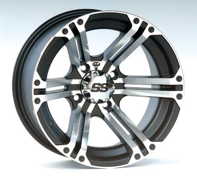 ITP SS212 Aluminum Wheel Machined w/Black 12x7 (1228366404B)