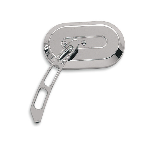 Drag Specialties Large Oval Mirror Left/Chrome (1901-6232)