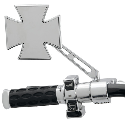 Drag Specialties Maltese Cross Chrome Mirror (1901-6009)
