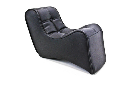 Drag Specialties Scorpion Solo Rear Seat for Custom/Rigid Black (DS-907040)