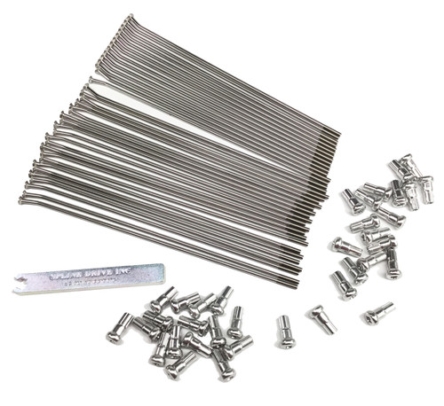 Excel Colorworks MX Front Spoke and Nipple Set Stainless 21 x 1.60 (XS9-11207)