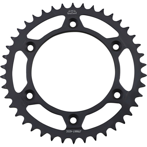 JT Steel Self Cleaning Black Rear Sprocket 42 Tooth (JTR897.42SC)