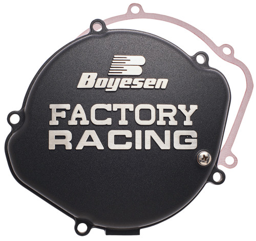 Boyesen Factory Clutch Cover | Black | 2000-2007 Honda CR125R (CC-01AB)