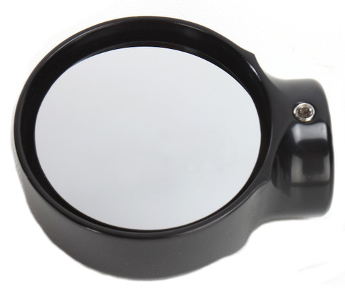 Joker Machine Concealed Smooth Black Bar End Mirror (09-326B)
