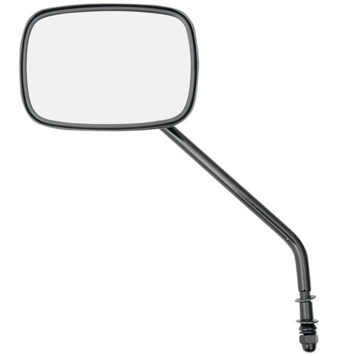 Drag Specialties Die-Cast Long Stem Black Mirror (0640-0657)