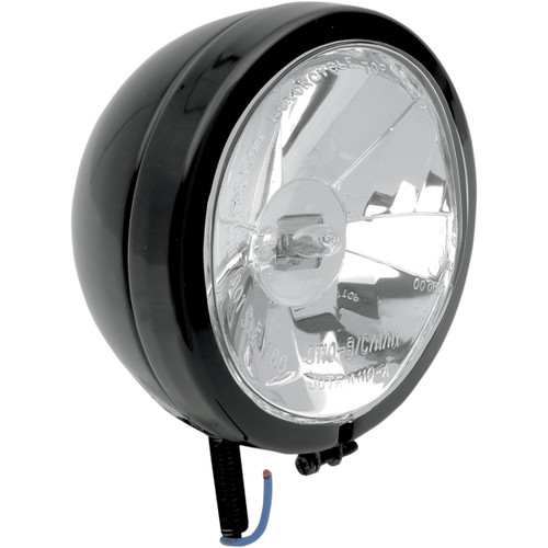 Drag Specialties 4-1/2" Diamond-Style Gloss Black Spotlight Clear (2001-0558)