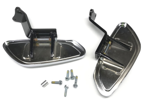 Cobra Swept Front Chrome Floorboards (06-4134)