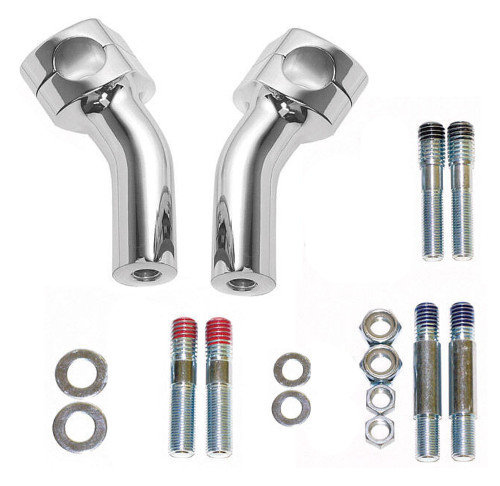 Baron Kickback Chrome Handlebar Risers (BA-7410U)