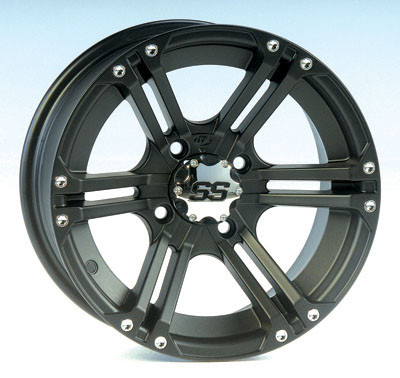 ITP SS212 Aluminum Wheel Matte Black 14x8 (1428383536B)