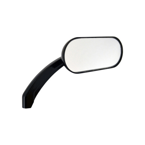 Drag Specialties Oval Mirror by Hotop Gloss Black (0640-0786)