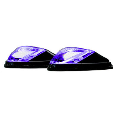 K&S Blue LED Flush-Mount Black Mini Marker Lights - Bolt Mount (25-9530B)