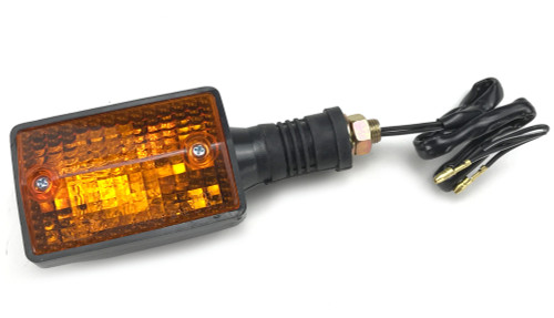 K&S DOT Compliant Black Turn Signal w/Amber Lens (25-4075)