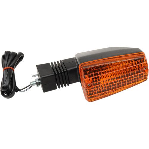 K&S DOT Compliant Black Turn Signal w/Amber Lens (25-3066)