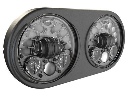 JW Speaker Road Glide 5.75" Dual Adaptive 2 LED Black Headlights (0555131)