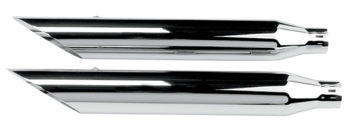 Khrome Werks HP Plus 3" Chrome Slash Cut Exhaust Slip-On Mufflers (202350)