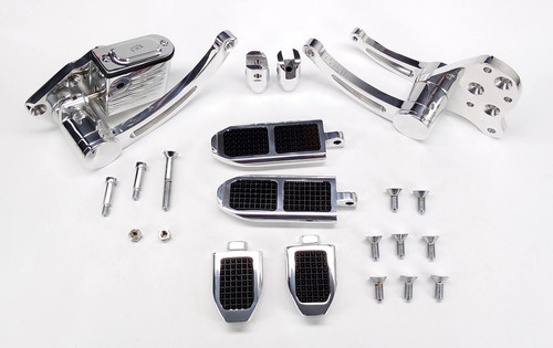 GMA Polished Chrome Flat Surface Forward Controls (GMA-FC-200-P)